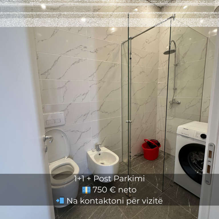 Apartament me qira 1+1 + post parkimi 📍 Spring Residence – Vasil Shanto