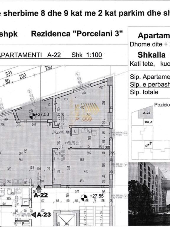 Shitet Apartament 2+1+Blk, Porcelan – Rezidenca “Porcelan 03”,174.350 Euro