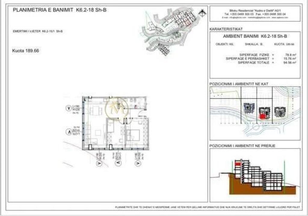 Shitje | Apartament 2 + 1 | Kodra e Diellit 2 | 155000 €