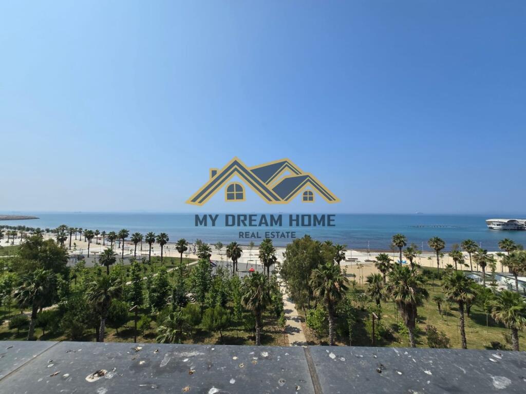 Apartment 2+1+2+Veranda for Sale in Vollga, Durres Full View of the Sea