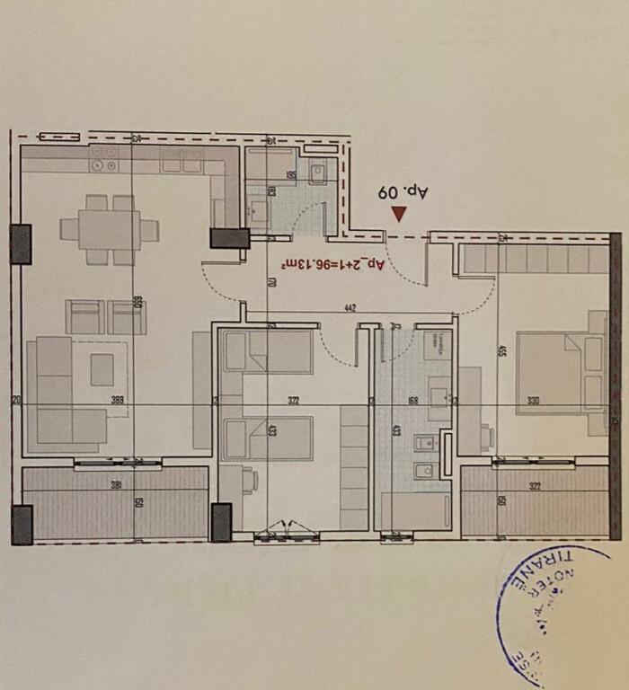 Apartament 2+1 per shitje , Paskuqan