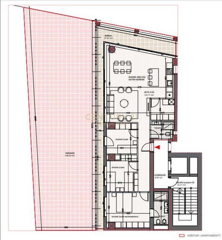 Apartament 3+1 Për Shitje Vlora Marina (Lungomare)