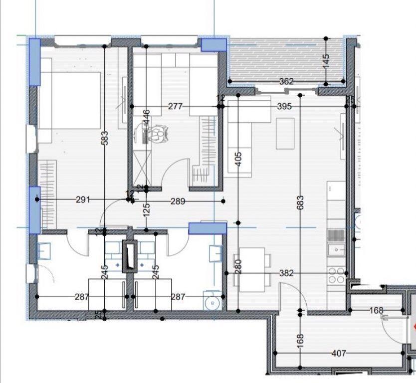 PASKUQAN APARTAMENT 2+1+2 PER SHITJE!