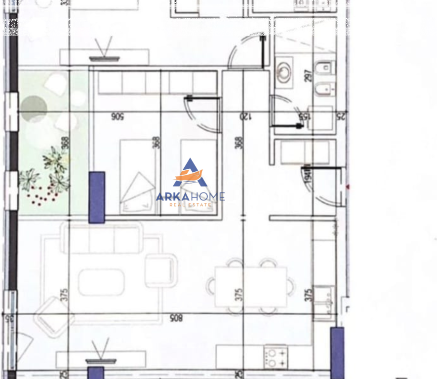 FOR SALE APARTMENT 2+1+BALCONY "WHITE TOWER, KOMUNA E PARISIT" 326.480 EURO