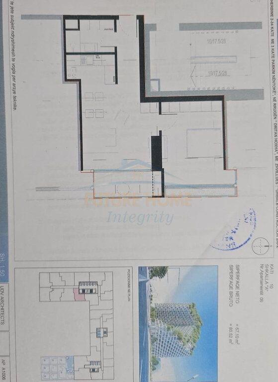 For sale, Apartment 1+1, Lion Park II Residence, Tirana.