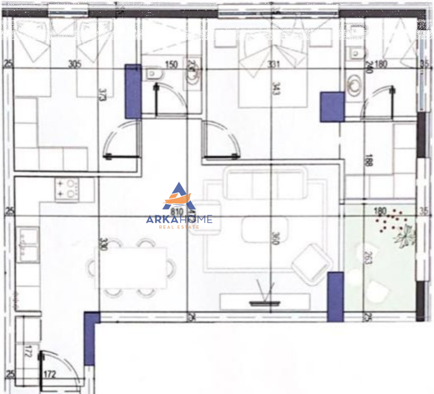 VENDESI APPARTAMENTO 2+1+BALCONE "WHITE TOWER, KOMUNA E PARISIT" 281.960 EURO