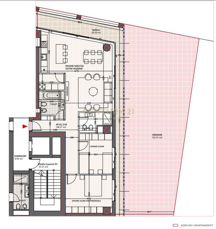 Apartament 3+1 Për Shitje Vlora Marina (Lungomare)