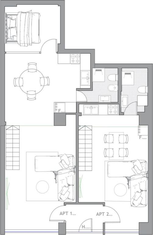 2 duplex apartments for sale