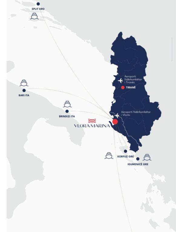 SHITET: 1+1 (+1 Post Parkimi) 📍(Vlora Marina - VIJE E PARE🔥🔥🔥) 430,000€ | 102.18m² | PAGESE ME KESTE