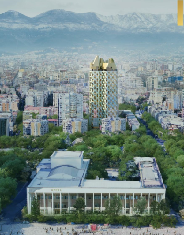 🏢 Shitet Apartament 1+1 – Bazaar Gate, Qendër Tiranë