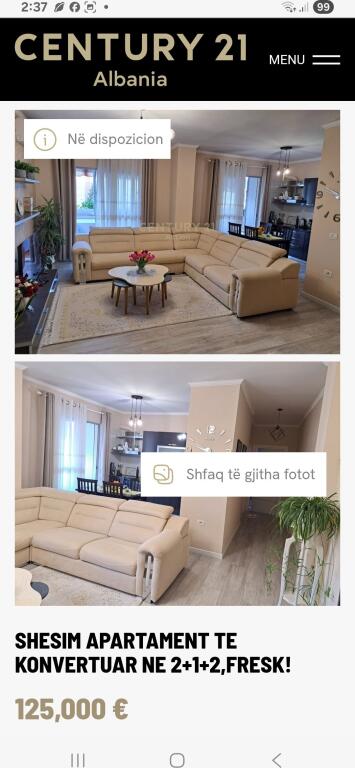 VENDIAMO APPARTAMENTO CONVERTITO IN 2+1+2, FRESK!