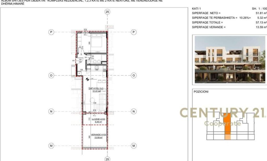 Okazion SHESIM APARTAMENT 1+1 ME PAMJE NGA DETI NE NJE REZIDENCE EKSKLUZIVE NE DHERMI