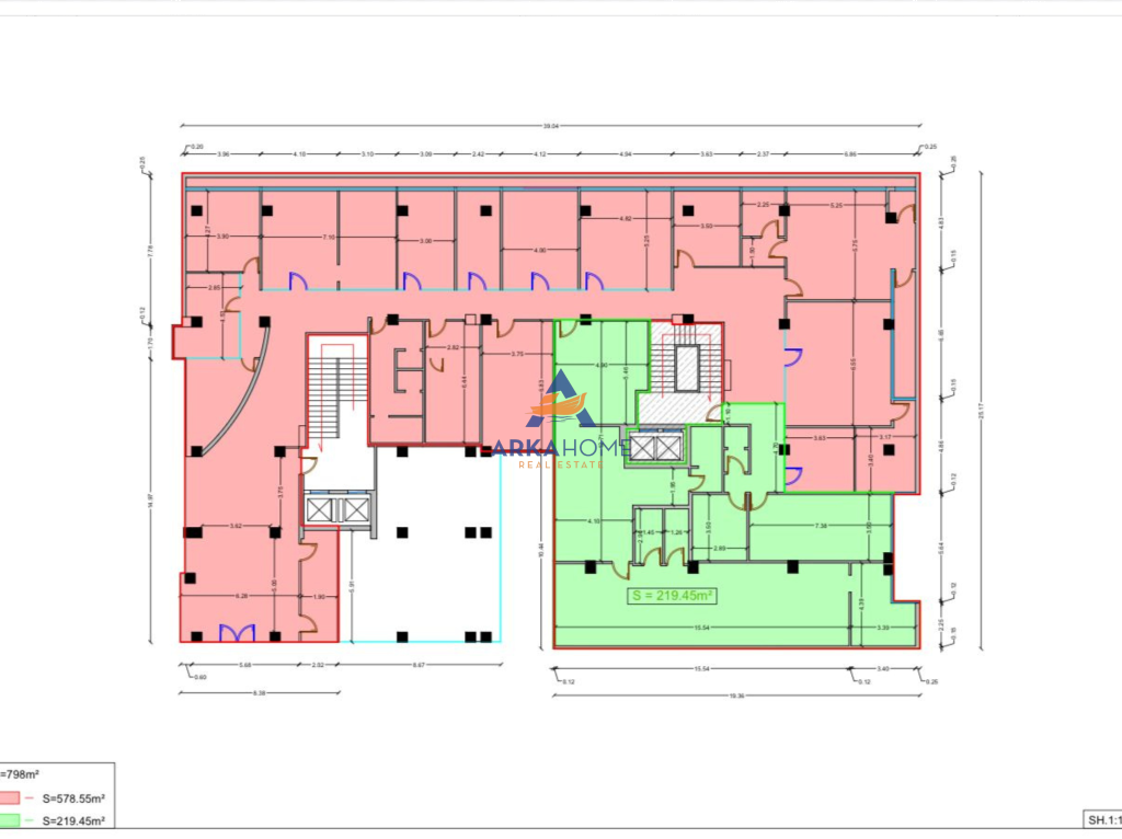 JEPET ME QERA ZYRE 916M2 "TE RRUGA E KAVAJES" 18.000 EURO