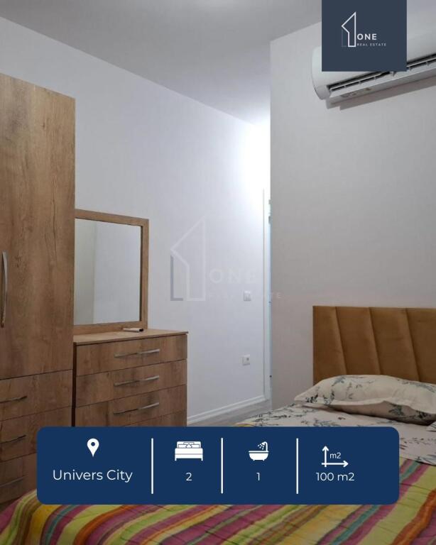 Univers city , 2+1+verande me qera