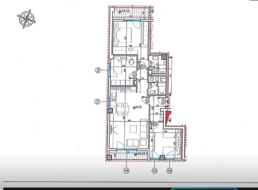 ZYRE ME QERA 128 M2 BULEVARDI RI 800 EURO