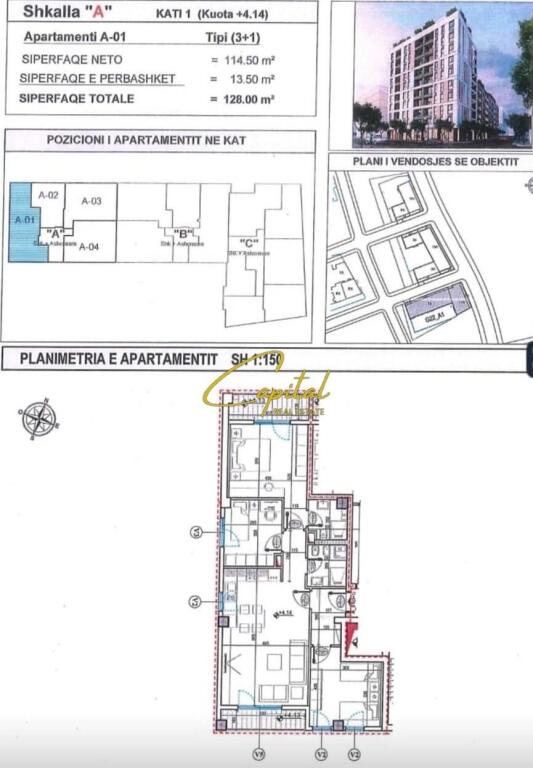 BUSINESS PREMISES FOR RENT 128 M2 NEW BOULEVARD 80,000 LEKE