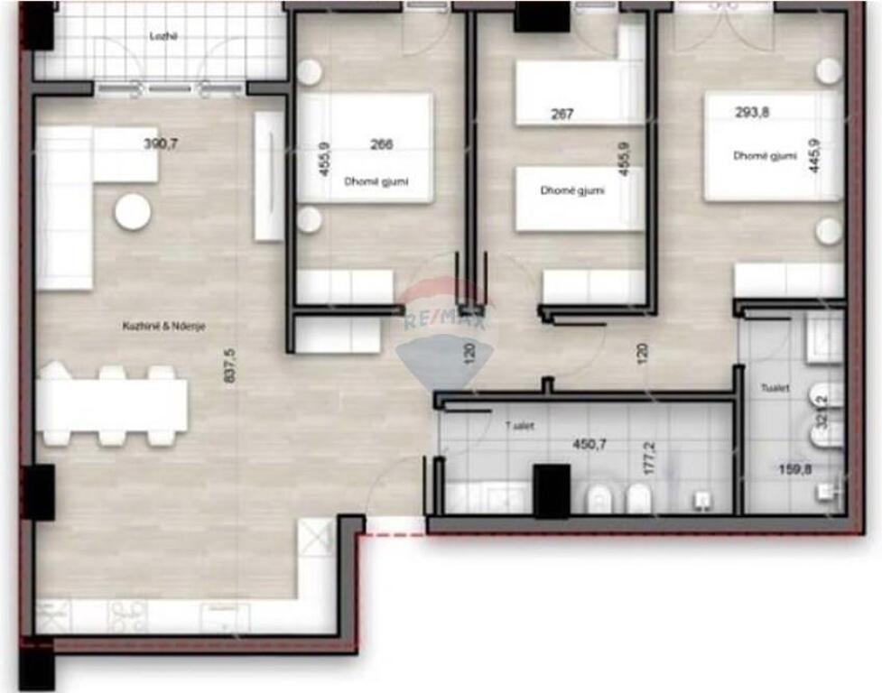 Shitet Apartament 3+1+2 në Porcelan !