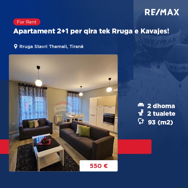 APPARTAMENTO 2+1+2 IN AFFITTO, VIA KAVAJA