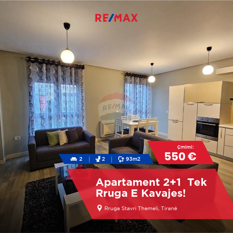 APPARTAMENTO 2+1+2 IN AFFITTO, VIA KAVAJA