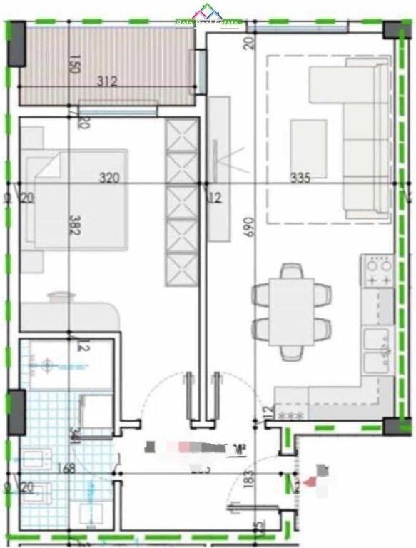 Apartament Ne Shitje 1+1 Ne Kamez (ID B110520) Tirane