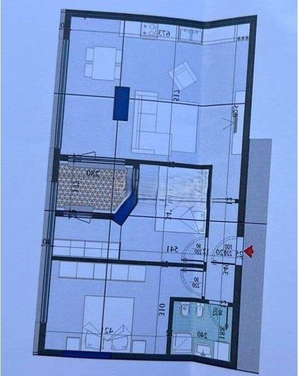 Apartament 2+1 per shitje, ne Rezidencen Colonnade, ne rrugen "Dritan Hoxha" 188,300 €