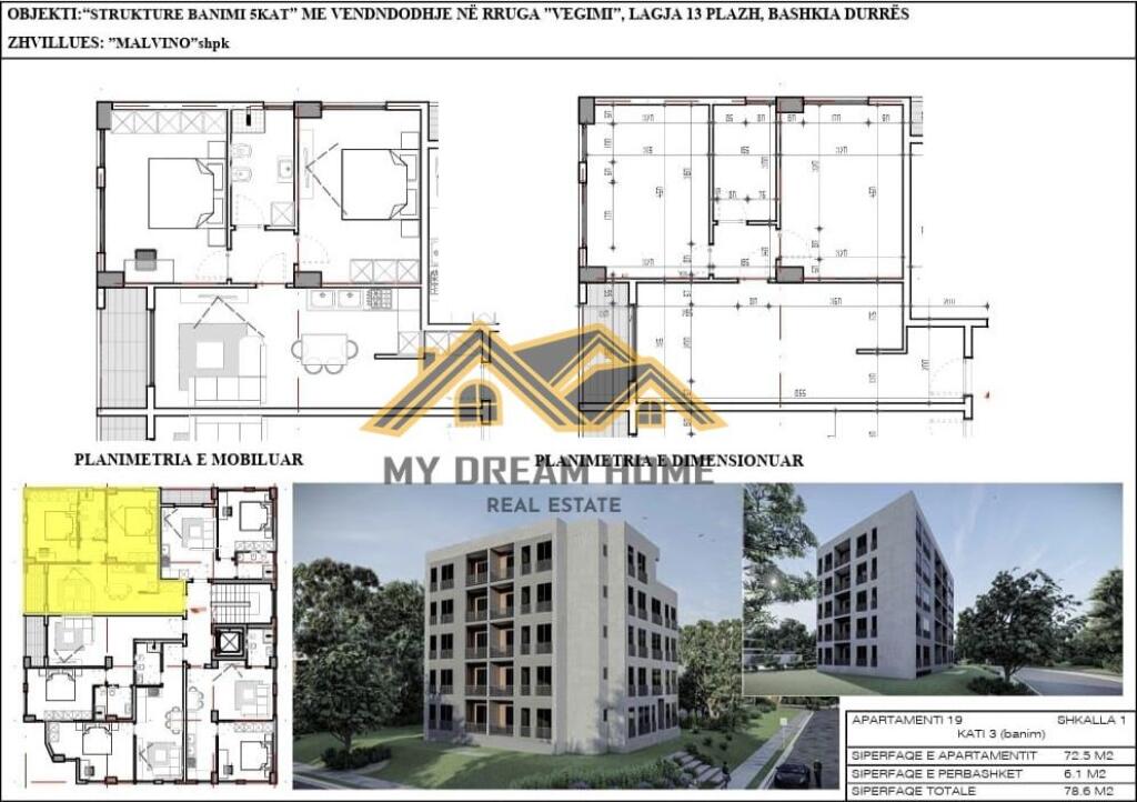 APARTAMENT 2+1 NE FAZE NDERTIMI NE PLAZH DURRES, PER SHITJE!