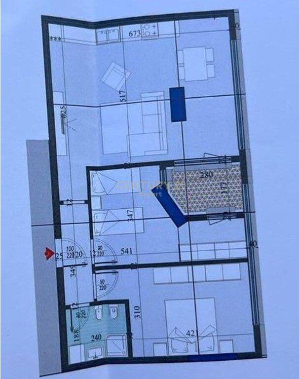 Apartament 2+1 për shitje në Rezidencën Colonnade, rruga Dritan Hoxha.