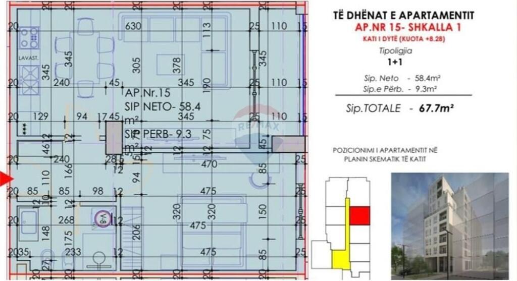 Apartamente ne Shitje prane Shkolles Bajram Curri