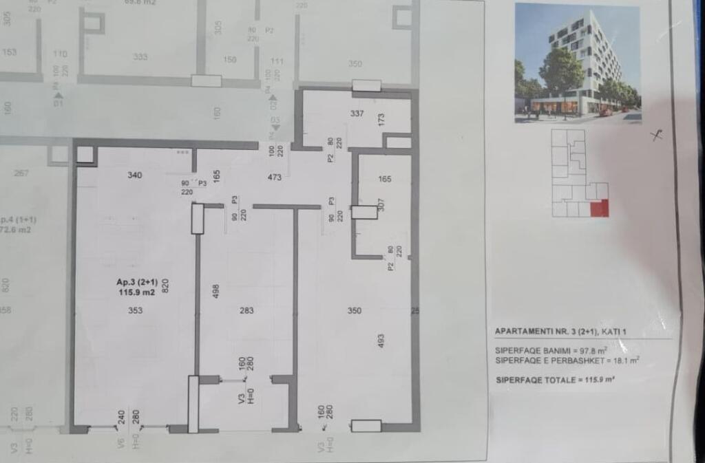 Shitet Apartament 2+1 në Kamez – Fazë Përfundimtare Ndërtimi