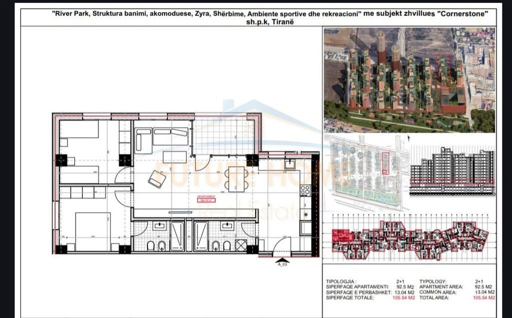 Shitet, Apartament 2+1, Unaza e Re.