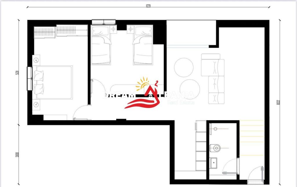 Apartament 2+1 Ne Shitje Te Kopshti Zoologjk (ID 41212156)