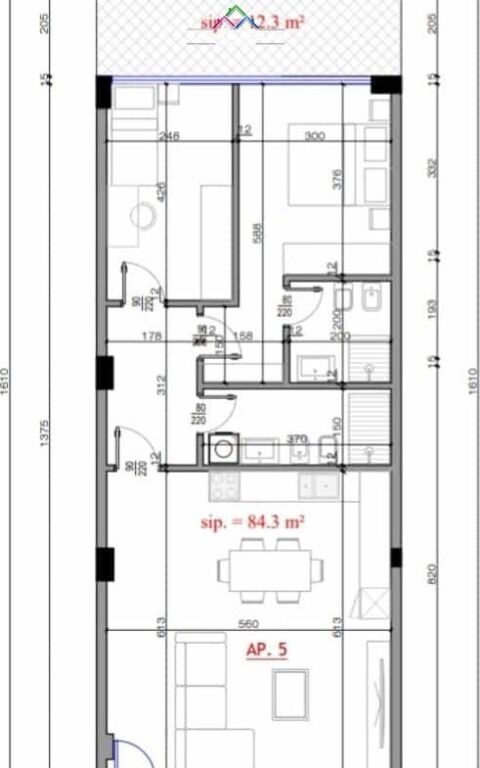 Apartament Ne Shitje 2+1 Ne Fresk ( ID B120788) Tirane