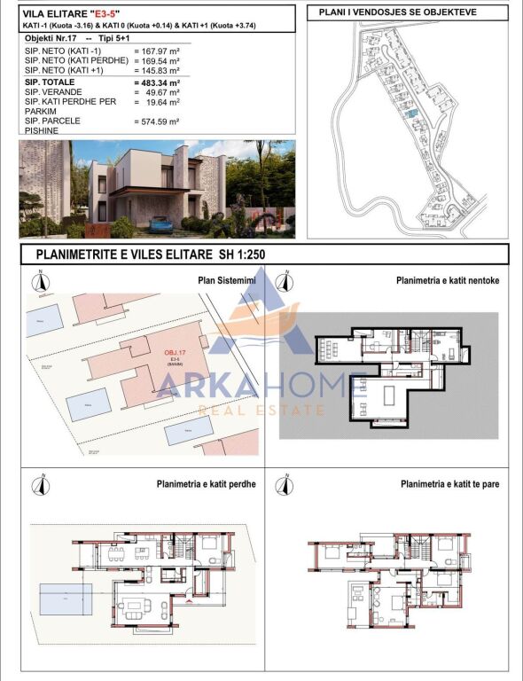SHITET VILE ELITARE 3 KATE "MJULL BATHORE , RESIDENCA MAISON DE LA TERRE" 1.608.852 EURO