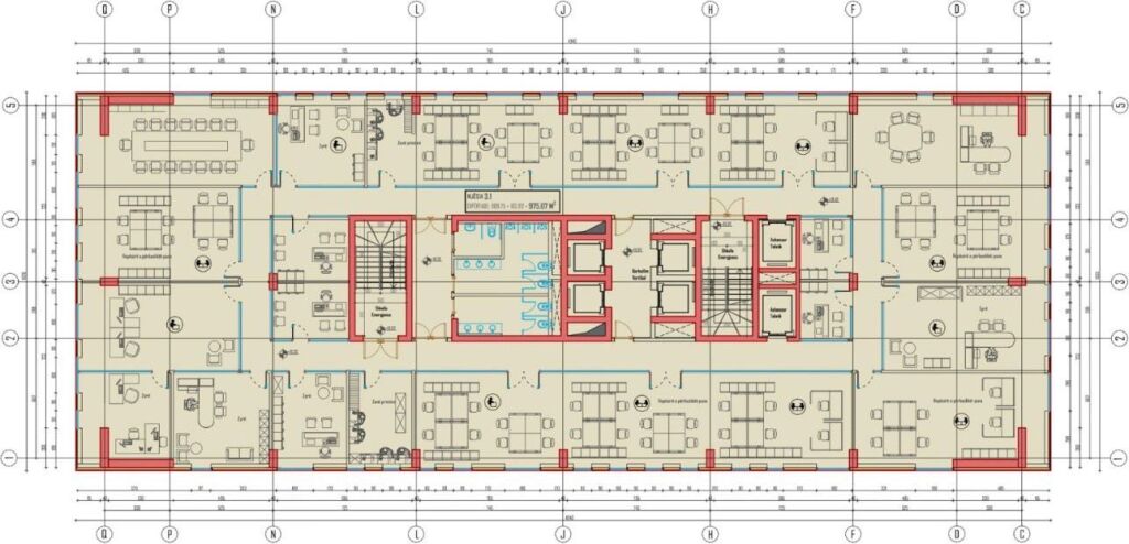 UFFICIO IN AFFITTO 976 M2 LAPRAKE 14.640 EURO