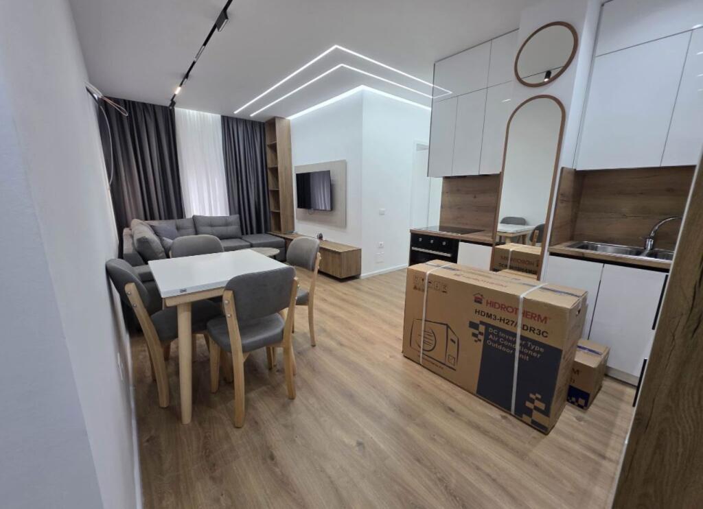 FOR RENT APARTMENT 2+1 + PARKING  📍 Ali Demi – Kadiu Apartment 2+1, furnished, with parking space.  💰 Price: 650 € / month (with parking)  📞 Contact for more information.