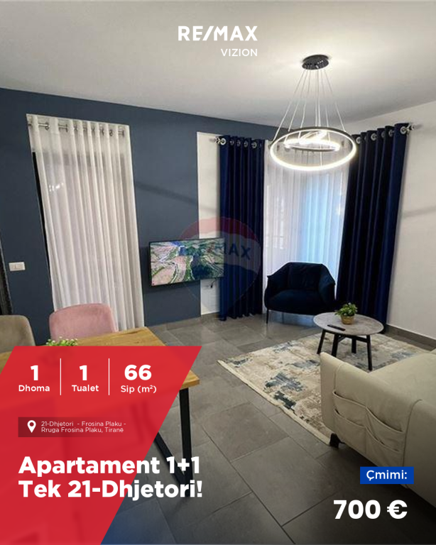 Apartament - Për Qira - Rruga Frosina Plaku, Tiranë