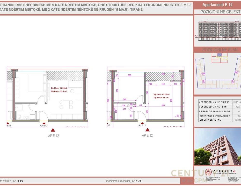 Apartament 1+1 per shitje tek 5 Maji!