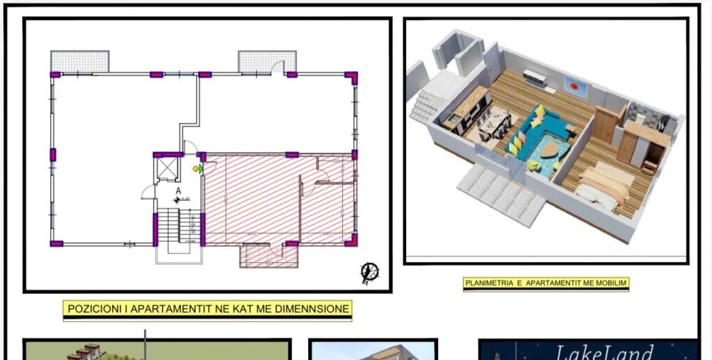 Apartament 1+1 ne shitje tek Lakeland Residence (Liqeni i Farkës)