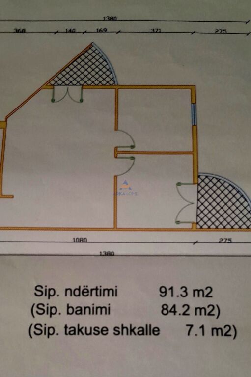 SHITET APARTAMENT 2+1+BALLKON "KULLA E ARBERIT DON BOSKO" 15500000 LEKE