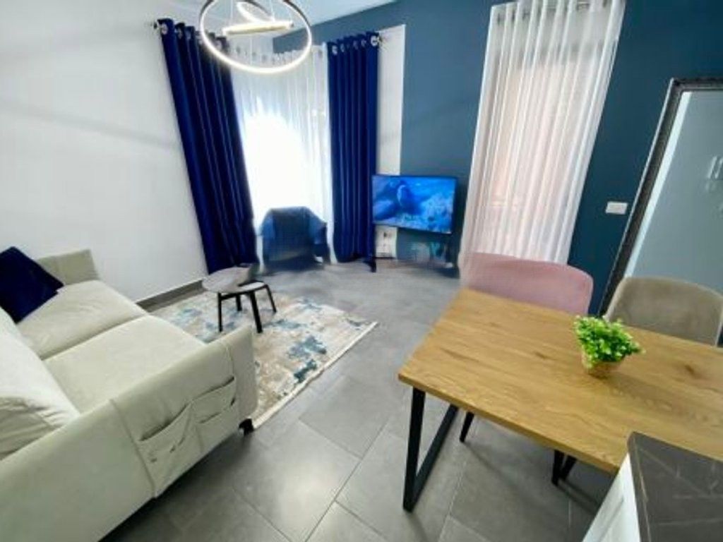 We rent a 1+1 apartment at 21 Dhjetori 700 € /Month