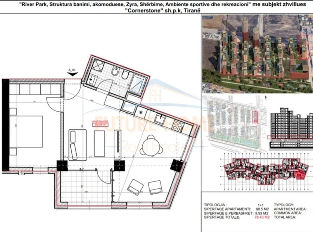 For sale, Apartment 1+1, New Ring.