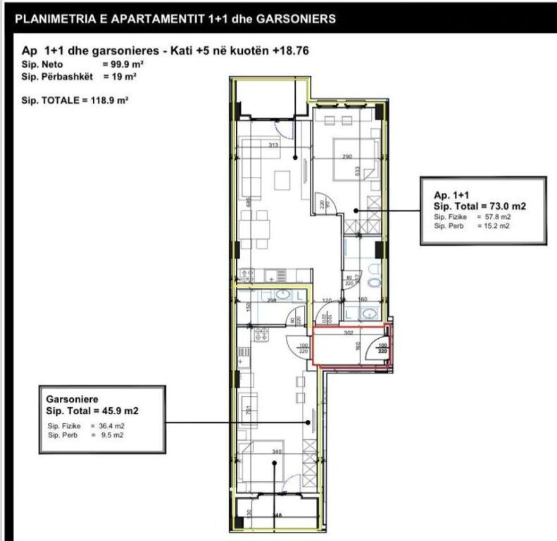 FOR SALE APARTMENT 1+1+STUDIO LAPRAKE 186,200 EURO