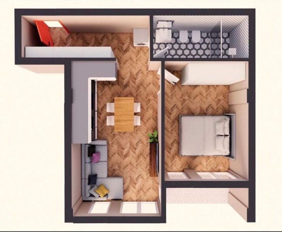 🏢 APARTMENT 1+1 FOR SALE – Rruga e Dibrës (fazë grope)