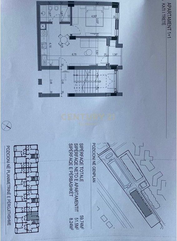Apartament 1+1 per shitje tek Gjiri Lalzit !