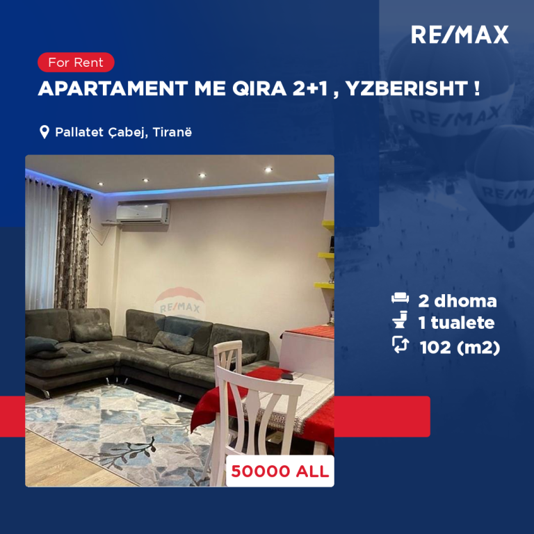 APPARTAMENTO IN AFFITTO 2+1, YZBERISHT !