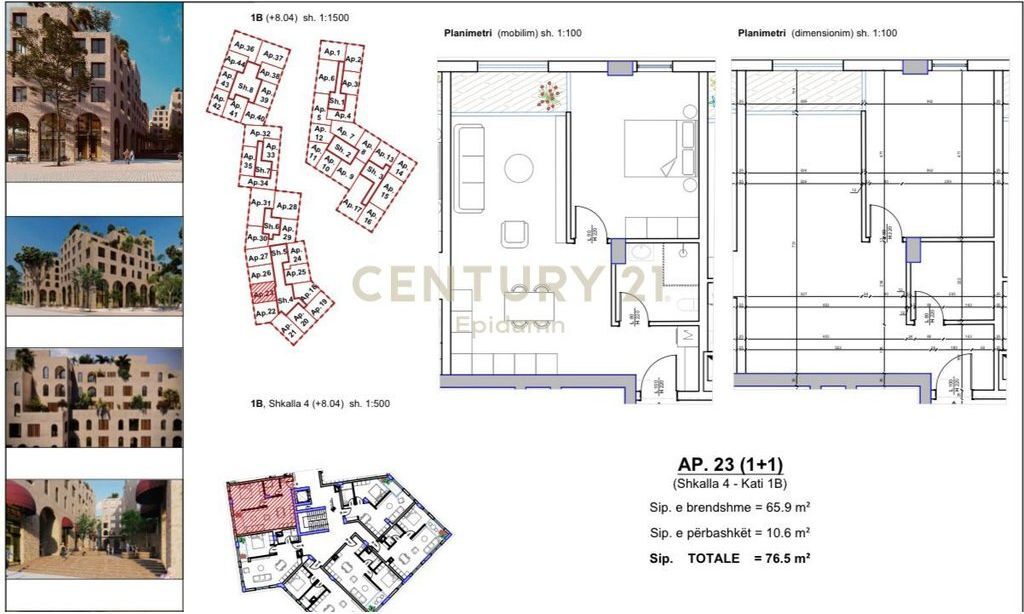 APARTAMENT 1+1 PER SHITJE TEK MARINA CITY PARK, SARANDE !! 153,000 €
