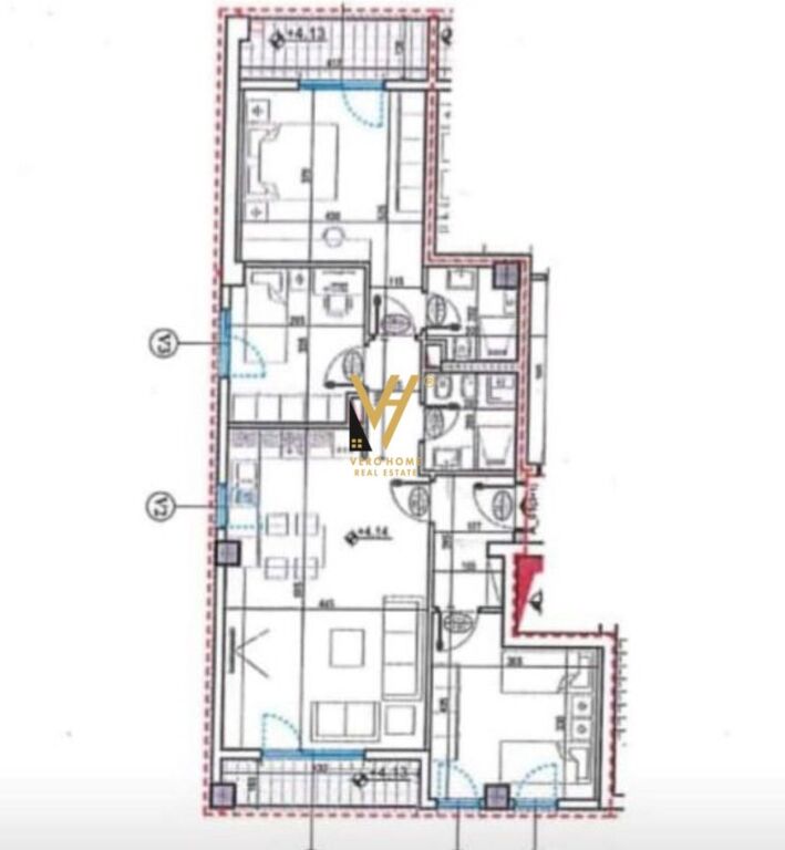 UFFICIO 124 M2 IN AFFITTO AL NUOVO BOULEVARD 80.000 LEKE