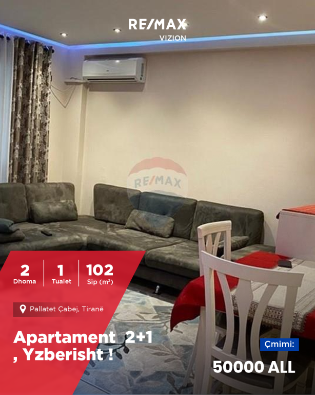 APPARTAMENTO IN AFFITTO 2+1, YZBERISHT !