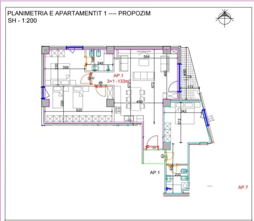 SHITET: *3+1+2Wc &amp; 2 Ballkone* *(📍Mara Residence - Ngjitur Me Fiore Di Bosko )* 158.3 m², Kati 2, Ndërtim Ultra i Ri, Çmimi *295,000€* 🌠