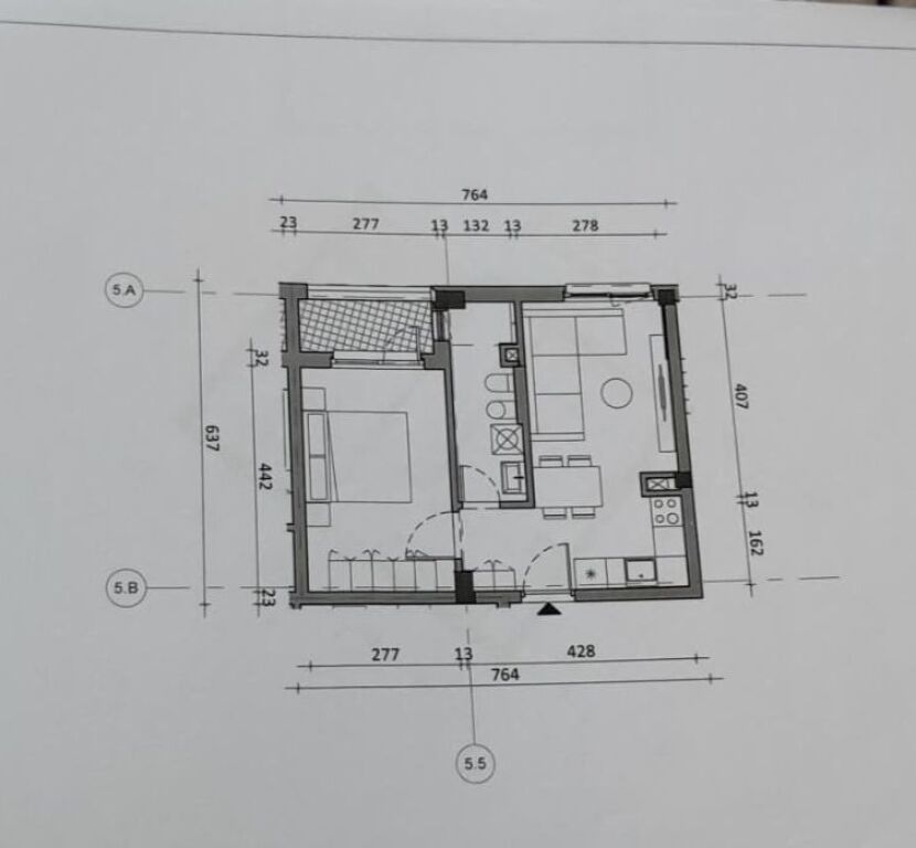 SHITET APARTAMENT 1+1 FRESK 7.931.500 LEKE
